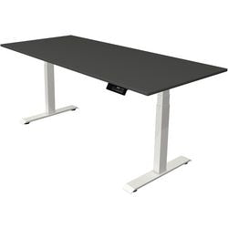 Sit-stand desk Kerkmann move 1 stable graphite, white 1270 mm x 1800 mm