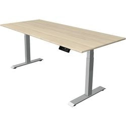 Sit-stand desk Kerkmann move 1 stable maple, silver 1270 mm x 1800 mm