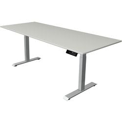 Escritorio de bipedestación Kerkmann Move 1 estable gris, plateado 1270 mm x 2000 mm