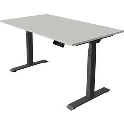 Scrivania sit-stand Kerkmann Move 1 stabile grigio 1270 mm x 1400 mm
