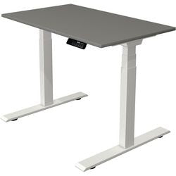 Sit-stand desk Kerkmann move 1 stable graphite, white 1270 mm x 1000 mm