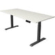 Sit-stand desk kerkmann move 1 stable gray, white 1270 mm x 1800 mm