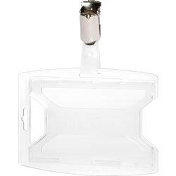 Tarjetero de seguridad duradero transparente 8,4 mm x 100 mm x 118 mm
