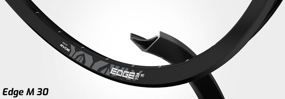 Borde de llanta Ryde m30 28 622-30 32g negro