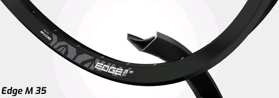 Borde de llanta Abi Ryde m35 28 622-35 32g negro