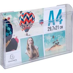Porta depliant exacompta 65658d ufficio orizzontale trasparente