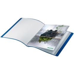 Leitz recycle show album a4 - 40 copertine - 90% plastica riciclata pre e post consumo - blu