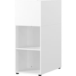 Parete divisoria Germania 4378-84 in truciolare bianco