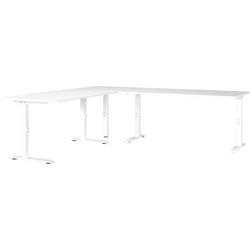 Corner desk Germania 7898-84uk white C-foot