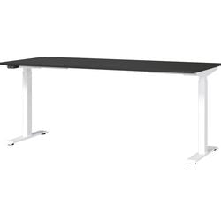 Sit-stand desk germania 7909-569be graphite, white T-base