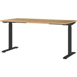 Scrivania sit-stand germania gw-mailand 7908-593 marrone