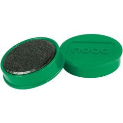 Imanes magnéticos para pizarra blanca Nobo - paquete de 10 - imanes de 32 mm - verde
