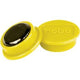 Nobo magnetic whiteboard magnets - pack of 10 - 24mm magnets - yellow