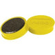 Nobo magnetic whiteboard magnets - pack of 10 - 32mm magnets - yellow