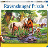 RAVENSBURGER JIGSAW puzzle xxl cavalli selvatici al fiume, 300st.