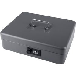 Caja Pavo con cerradura de combinación - 300 x 240 x 90 mm - gris oscuro -