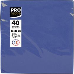 Tovaglioli pronappe 2 strati blu 38 x 38 cm