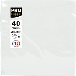 Servilletas pronappe 2 capas blanco 19 x 19 x 7,5 cm