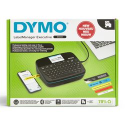Stampante per etichette portatile Dymo label manager executive 640 cb | Etichettatrice compatta con tastiera azerty | Connettività Bluetooth e USB | Compatibile con etichette standard D1 e durevoli