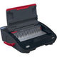 Rilegatrice elettrica Gbc combbind® cb25e - pettini per rilegatura in plastica - 450 fogli - nero rosso