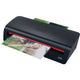 Plastificatrice A4 per ufficio domestico Gbc 240 - adatta per 75-125 micron - incluso pacchetto iniziale di buste di plastificazione - nero rosso