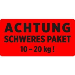 Etichette di avvertenza avery zweckform 7254 rosse autoadesive