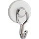 Maul magneet rond 2 stuks 5 kg staal metaal ferriet met haken 6 x 3.7 x 2.8 cm wit