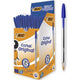 Confezione da 50 penne Bic blu cristallo