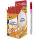 Bic balpen cristal medium 0,4 mm 50 stuks rood