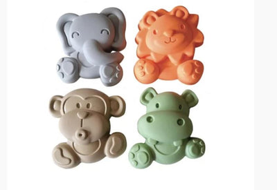 Moldes de arena del Adriático animales salvajes juego de 4