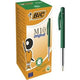 Balpen bic m-10 medium groen drukknop