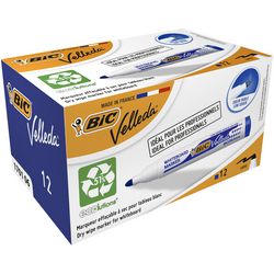 Pennarello per lavagna bianca BIC 1701 Velleda supporto in plastica largo 1-5 mm blu rotondo
