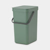 Brabantia sort go afvalbak 12l groen
