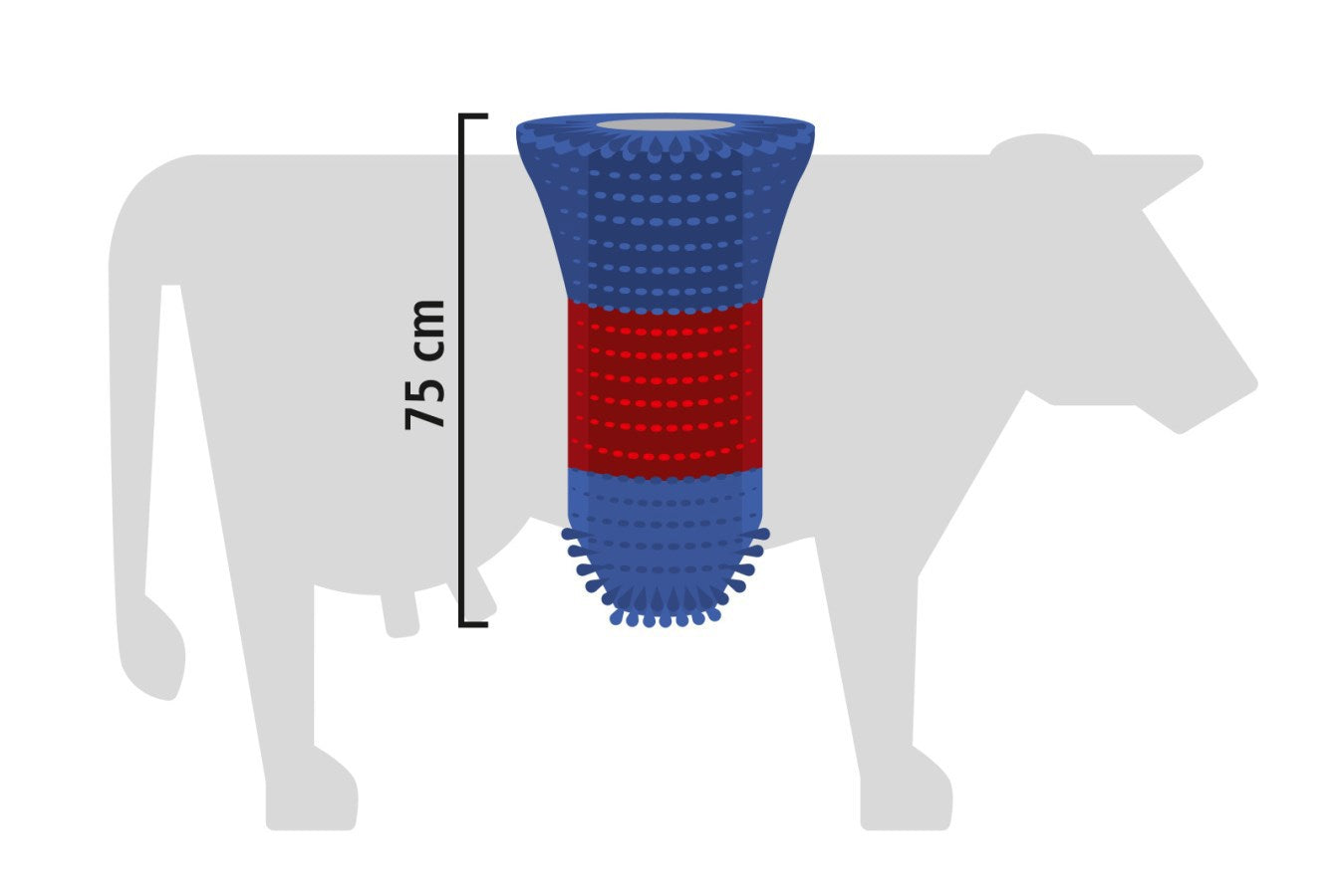 Spazzola flessibile per bovini Happycow