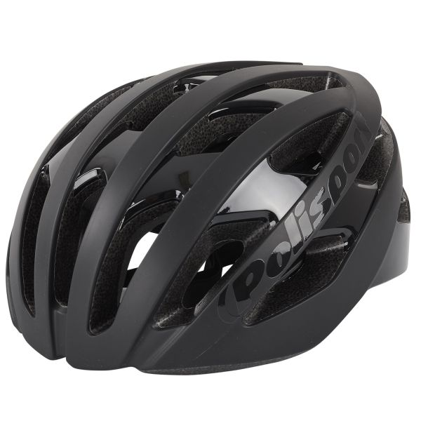 Casco da bicicletta Polisport light pro m 52-58cm nero opaco nero