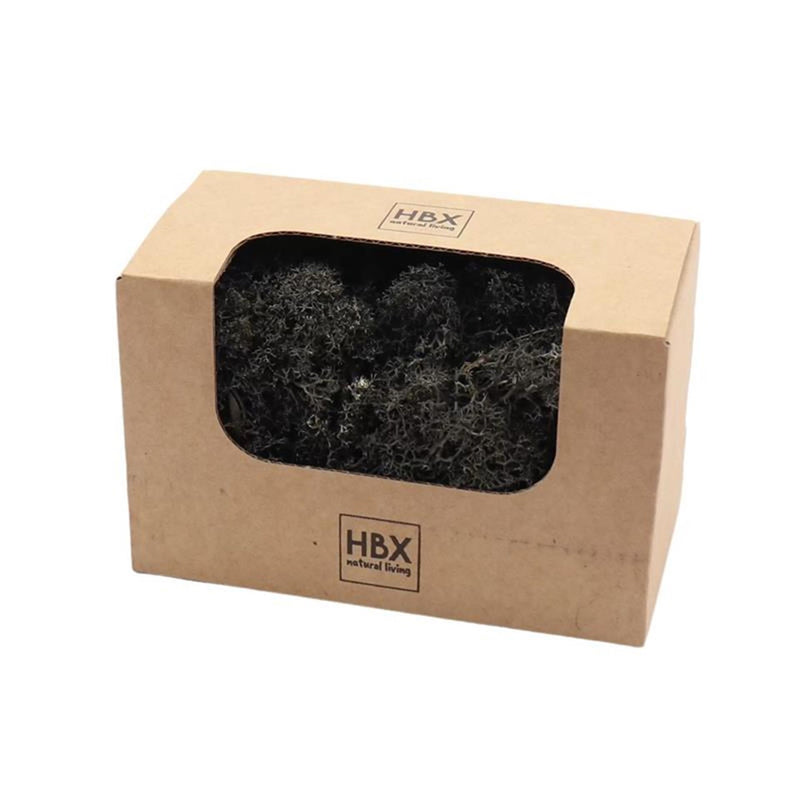 Hbx natural living basic rendier mos 50gr zwart