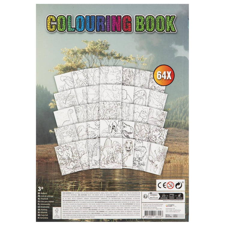 Grafix dinosauro libro da colorare a4