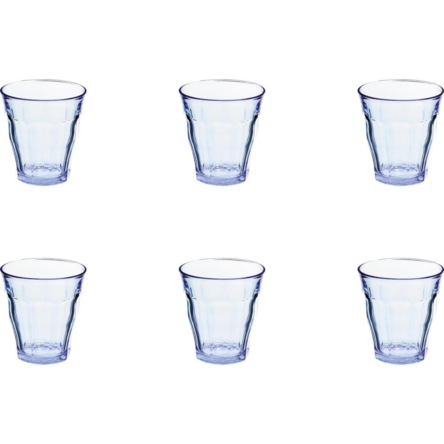 Duralex vetro piccardia blu 200ml 6pz