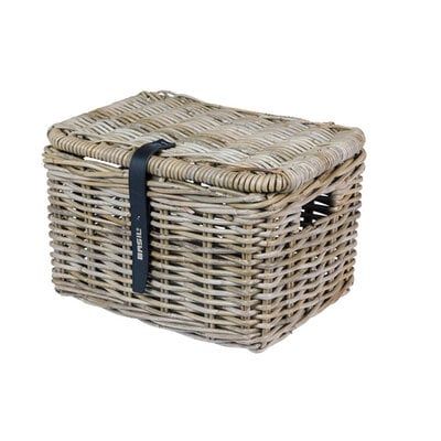 Basil Bicycle cestino dax piccolo grigio con coperchio