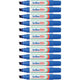 Pennarello indelebile artline 100 ultra 7,5-12mm blu inclinato ecologico
