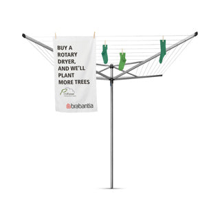 Brabantia Toppinner 50m + Anchor de tierra - Gris metálico
