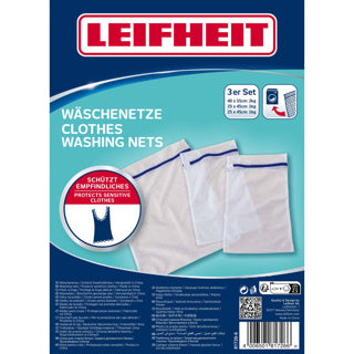 Leifheit Leifheit 81726 Borse per lavanderia 3 pezzi Bianco blu bianco