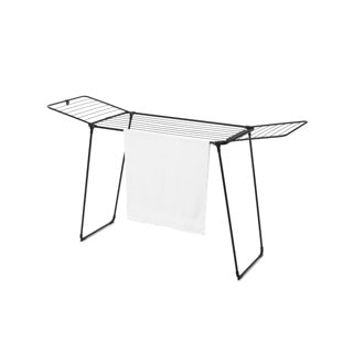 Brabantia hangon too droogrek - 22 m - inklapbaar wasrek - extra hoog - matt black