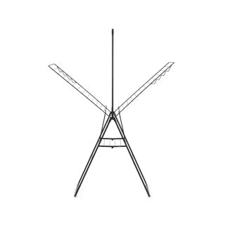 Brabantia Hangon Droogrek, 25 m con asta - Matt nero