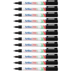 Pennarello indelebile artline 700 medio 0,7 mm nero rotondo ecologico