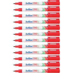 Rotulador permanente artline 700 mediano 0,7 mm rojo redondo ecológico