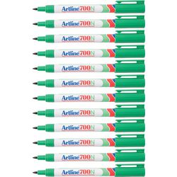 Rotulador permanente artline 700 mediano 0,7 mm verde redondo ecológico