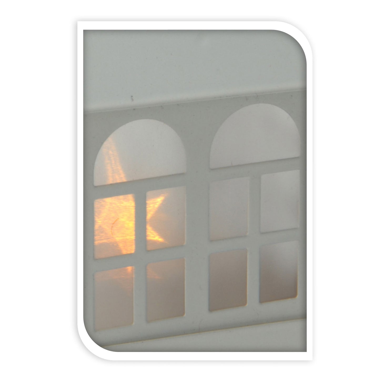 Cottage a sospensione con illuminazione a led bianca