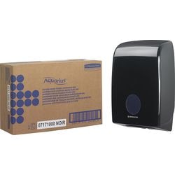 Dispensador de toallas Aquarius plástico intercalado 265x136mm negro