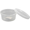 Barattolo di plastica con coperchio Creativ Company, h: 38 mm, d 84 mm, 125 ml, 20 pezzi 1 scatola